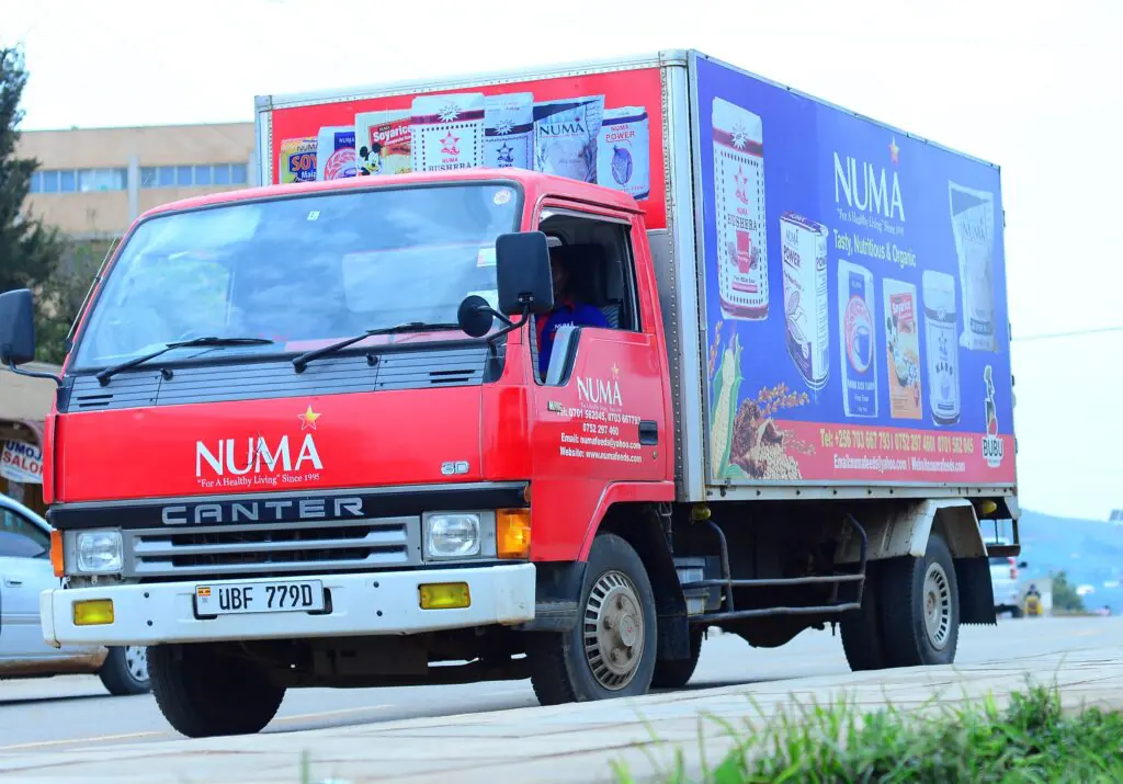 Numa branded delivery truck